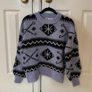 Zara Sweater Fair Isle design